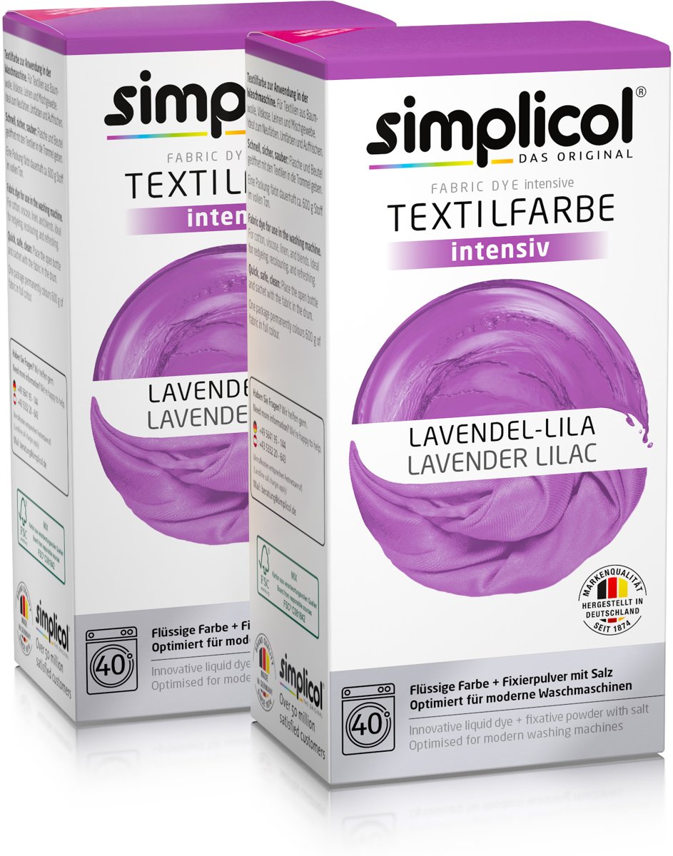 Textielverf voor de wasmachine - Intens zwart & Nachtblauw, alles-in-één formule voor