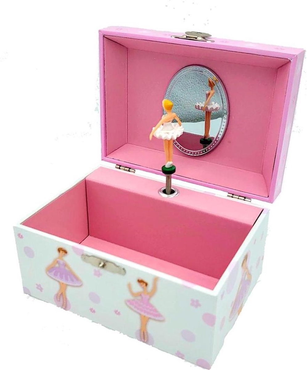 Sieradendoos Drie Danseressen -   met Dansende Ballerina - Simply for Kids