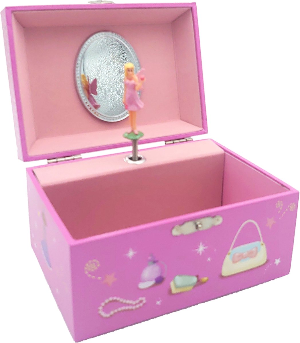 Sieradendoos Roze Elfjes -   met Dansende Elf - Simply for Kids