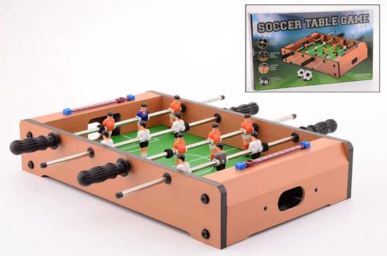 Tafelvoetbalspel in doos