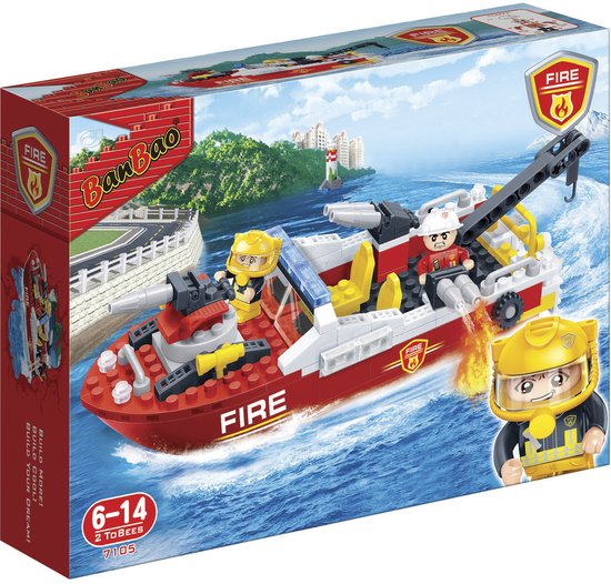BanBao Brandweer Brandweerboot - 7105