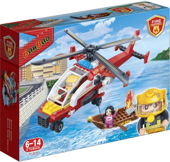 BanBao Brandweer Brandweerhelikopter - 7107