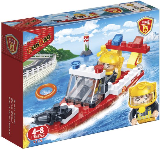 BanBao Brandweer Brandweerreddingsboot - 7119