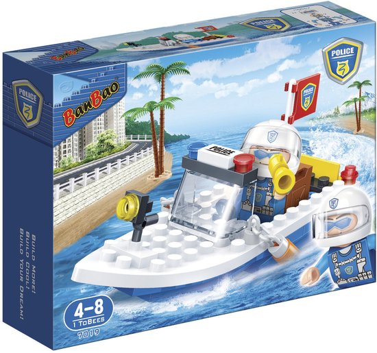 BanBao Politie Politieboot - 7019