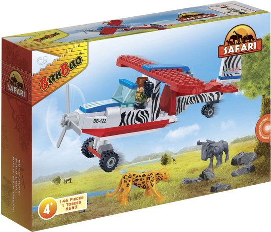 BanBao Safari Vliegtuig - 6660