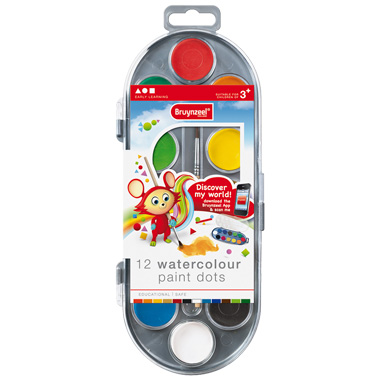 Bruynzeel Waterverf 12 Kleuren