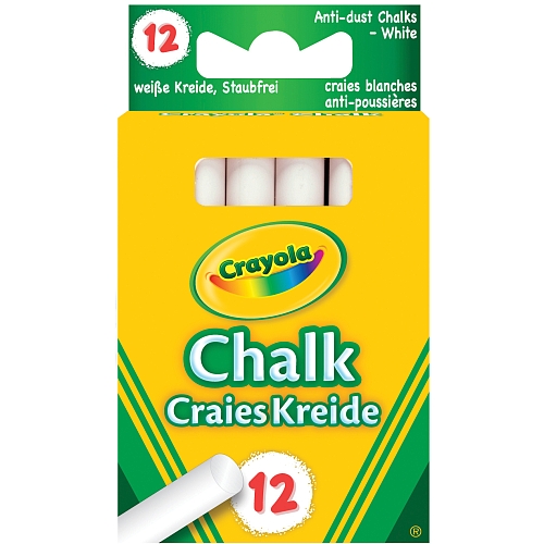 Crayola - witte krijtjes, 12-dlg.