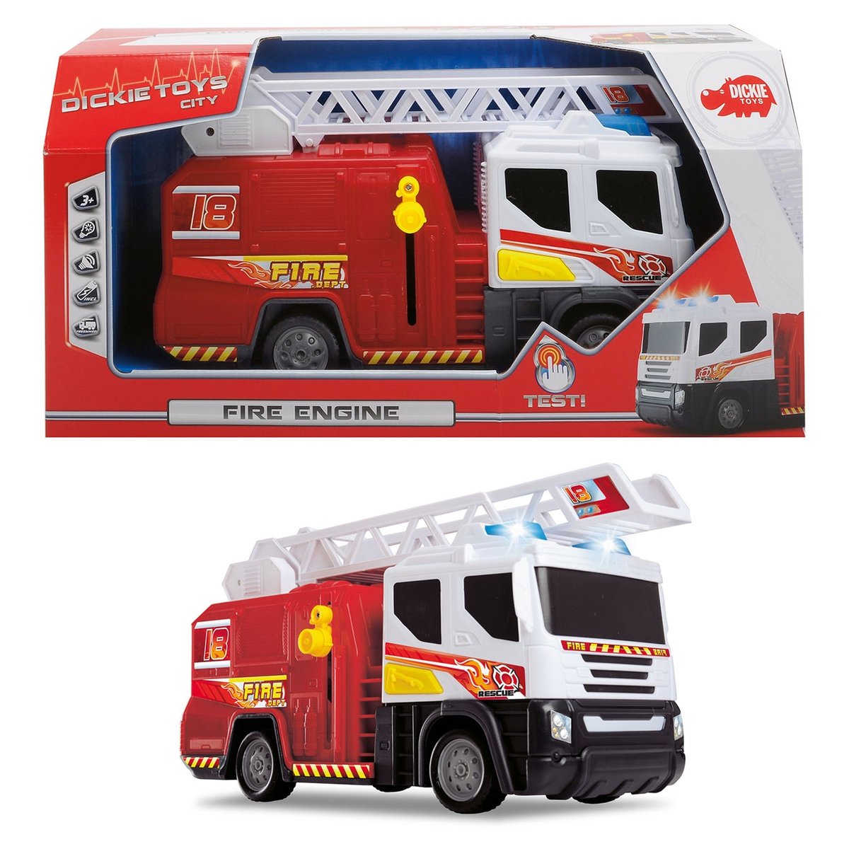 Brandweerwagen met Licht en Geluid