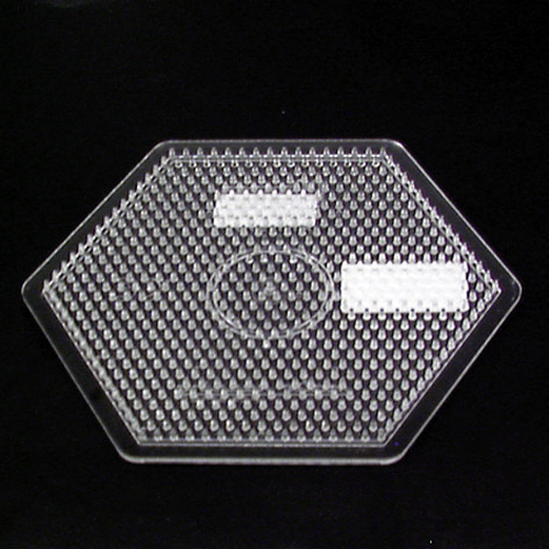 Strijkkralen Grondplaat Zeshoek Groot Transparant