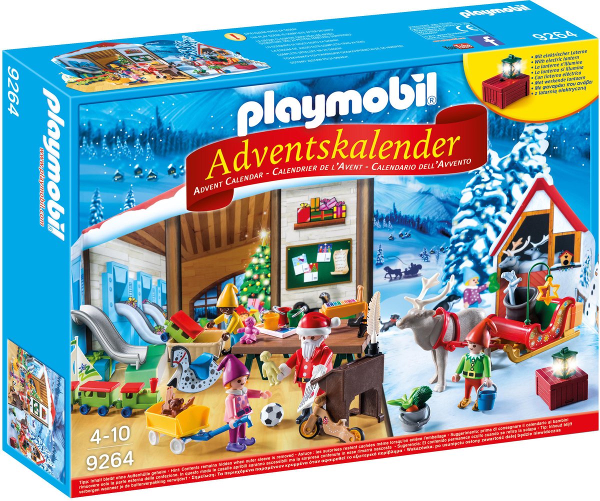 9264 PLAYMOBIL Adventskalender Kerstatelier met elfen
