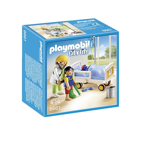 Playmobil City Life ziekenhuiskamer met arts - 6661