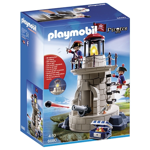 Playmobil   soldaten met vuurtoren - 6680