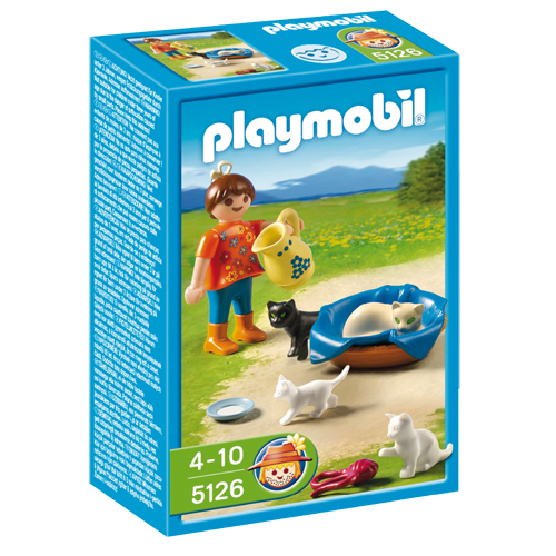   5126 Meisje Met Poezenfamilie