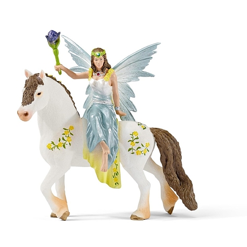   - eyela in feestelijke kleding, rijdend -   70516