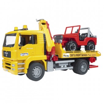   Vrachtwagen Afsleep Met Jeep