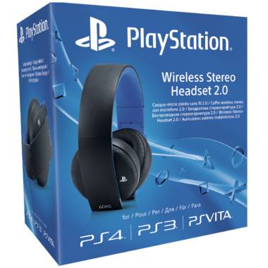 PlayStation Wireless Stereo Headset 2.0. PS3/PS4 - Zwart