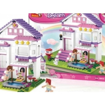 Sluban M38-B0532 Bouwstenen Girls Dream Series Vakantiehuis