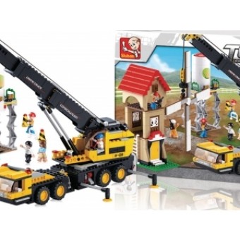 Sluban M38-B0553 Bouwstenen Town Series Telescopiche Kraan