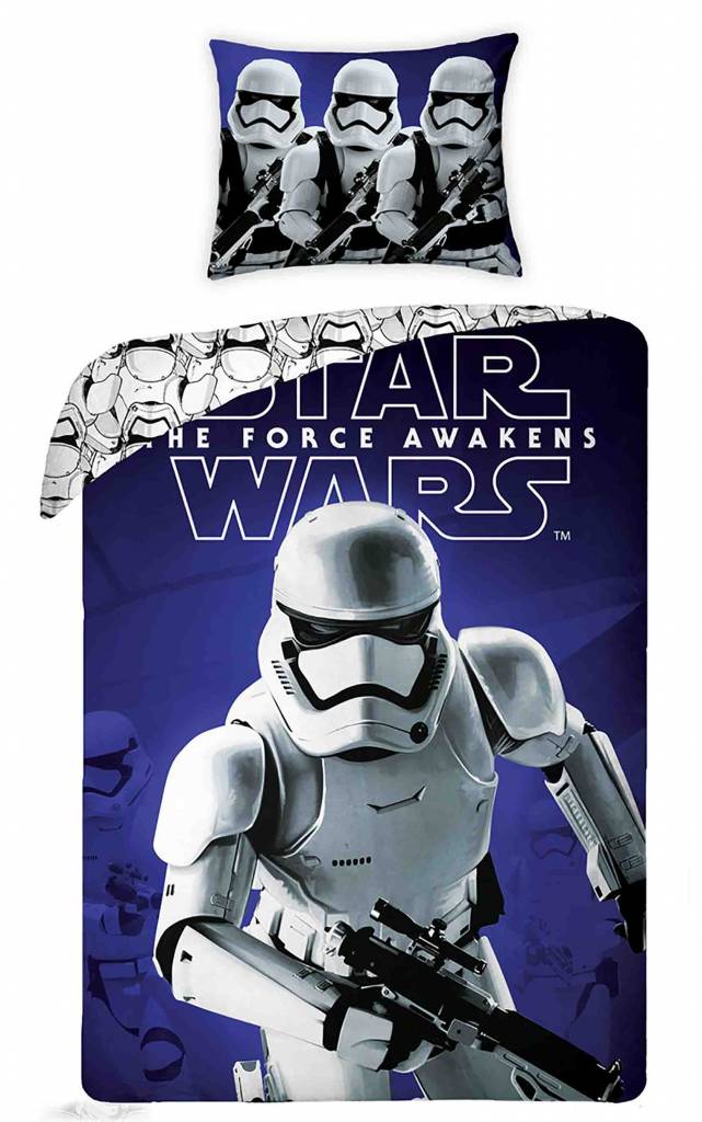 Star wars Trooper Attack - Dekbedovertrek - Eenpersoons - 140 x 200 - Blauw