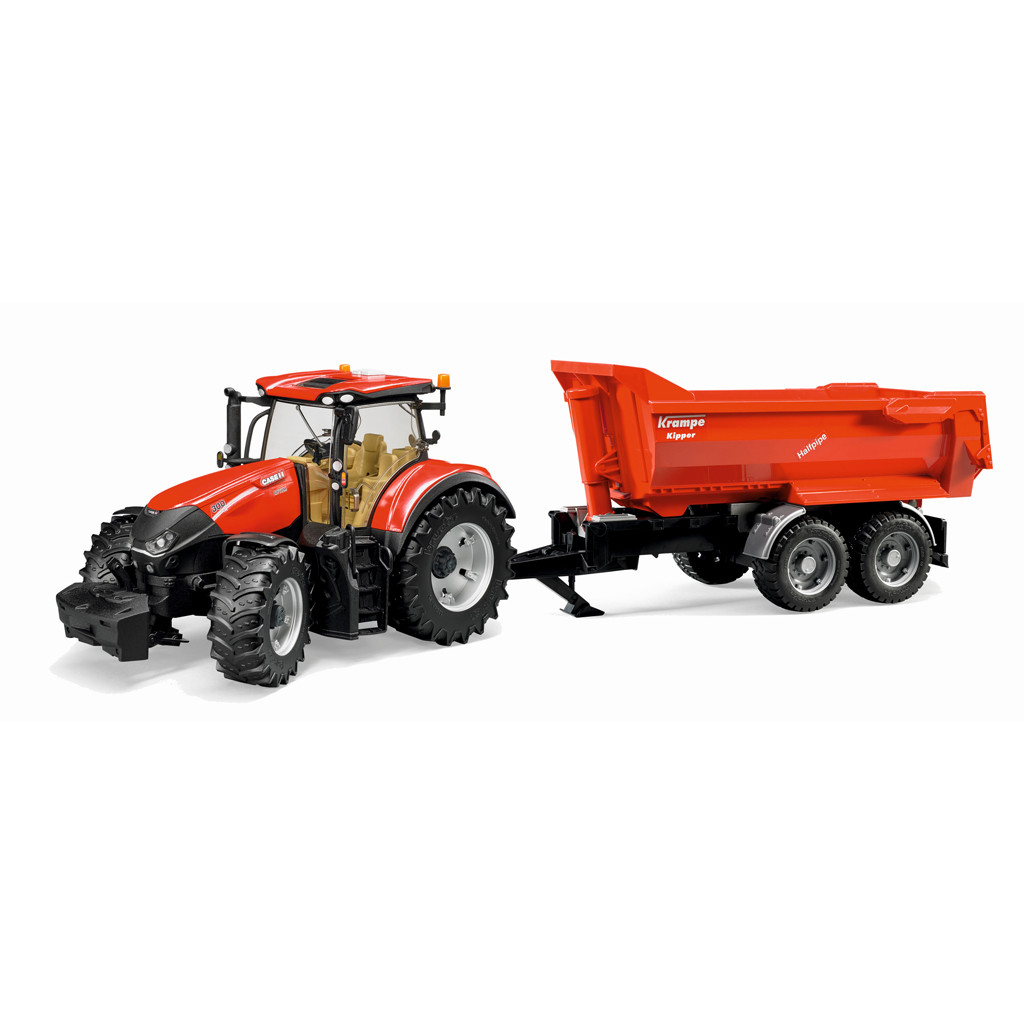 Tractor   Case IH Optum 300 CVX Met Aanhanger