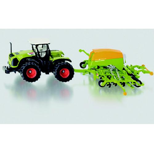 Tractor Siku Claas Xerion Met Zaaimachine