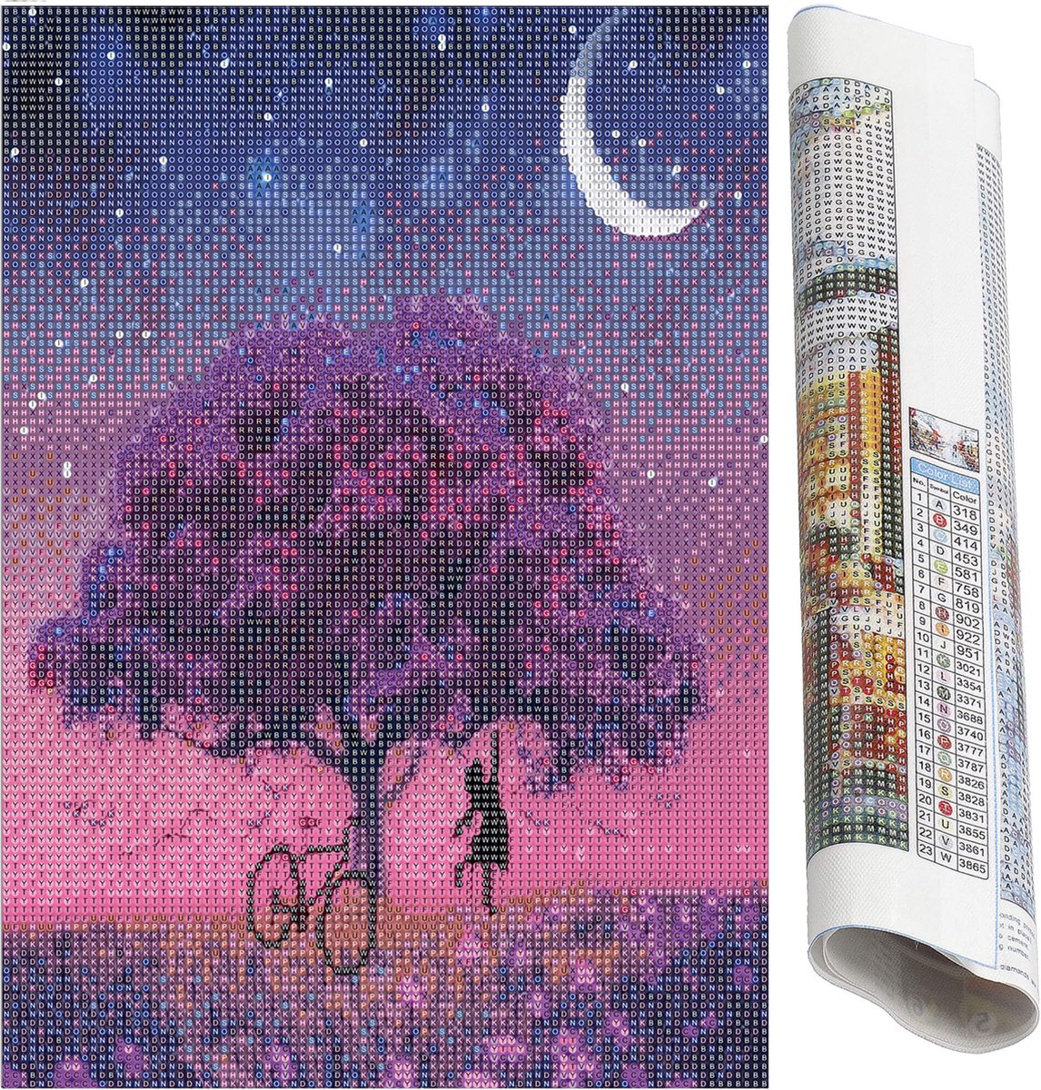 Springos Diamond Painting - Volwassenen - Boom - 40 x 30 cm