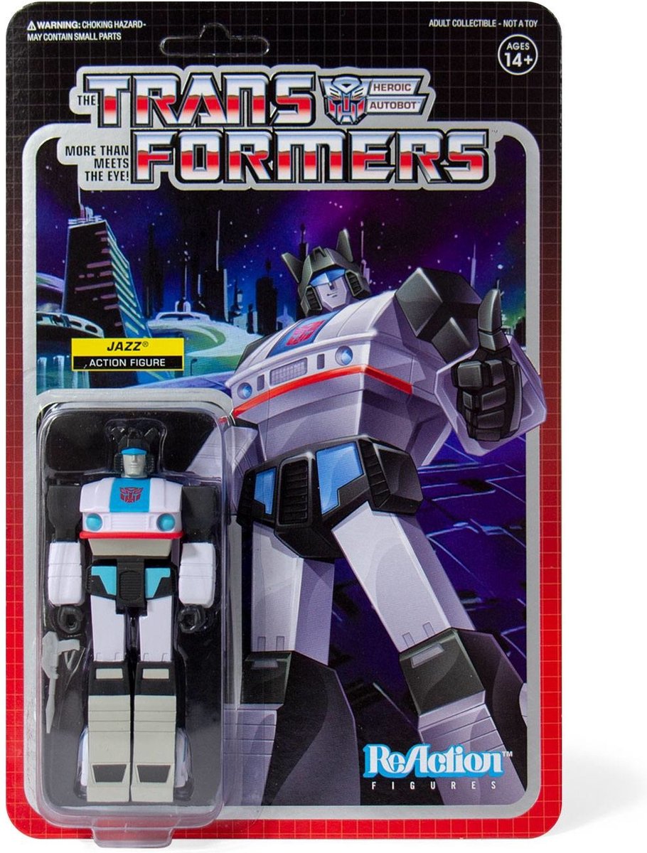Transformers ReAction Action Figure Wave 1 Jazz 10 cm