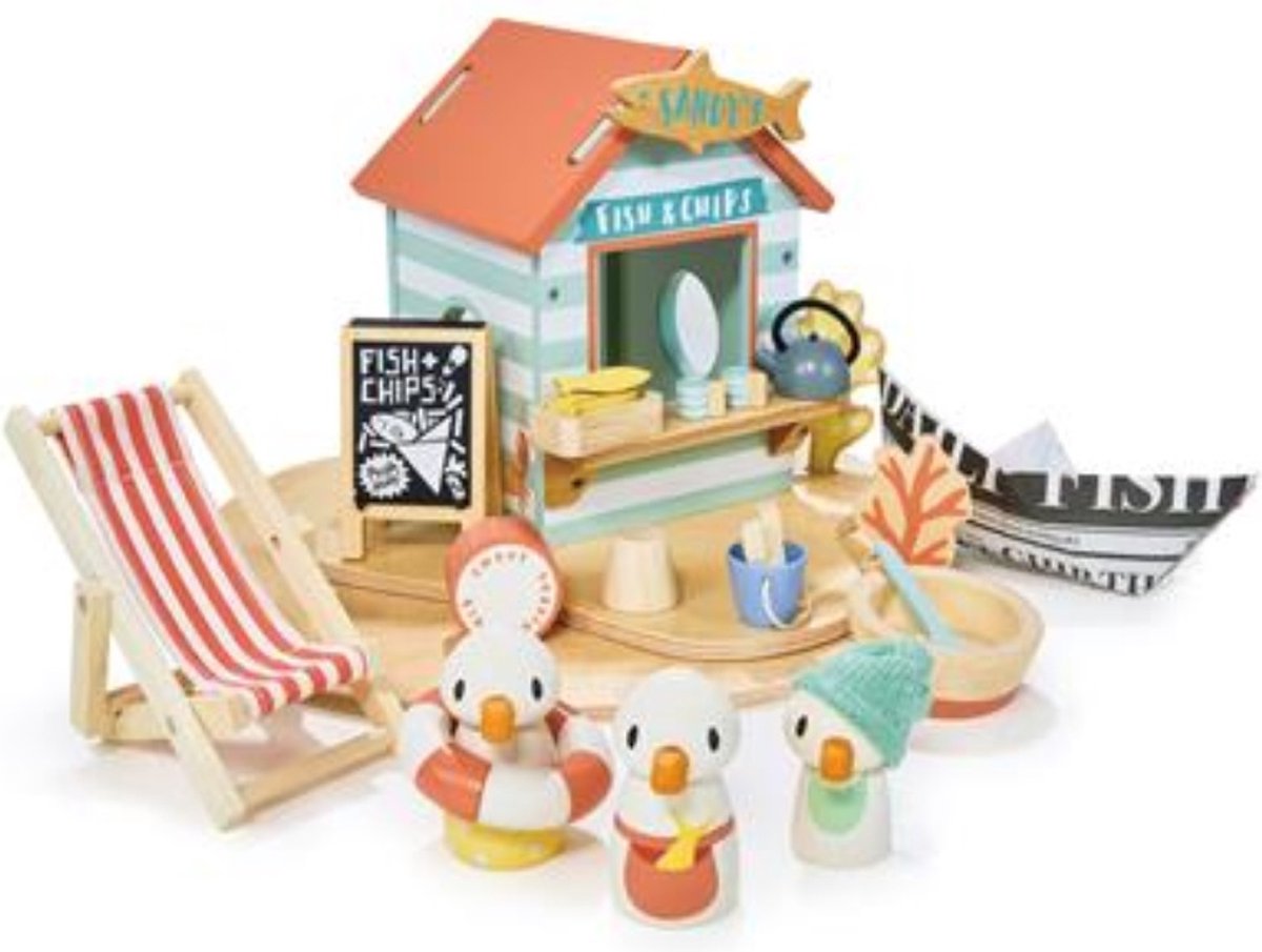 Tender Leaf Preschool Sandys strandcabine met accessoires