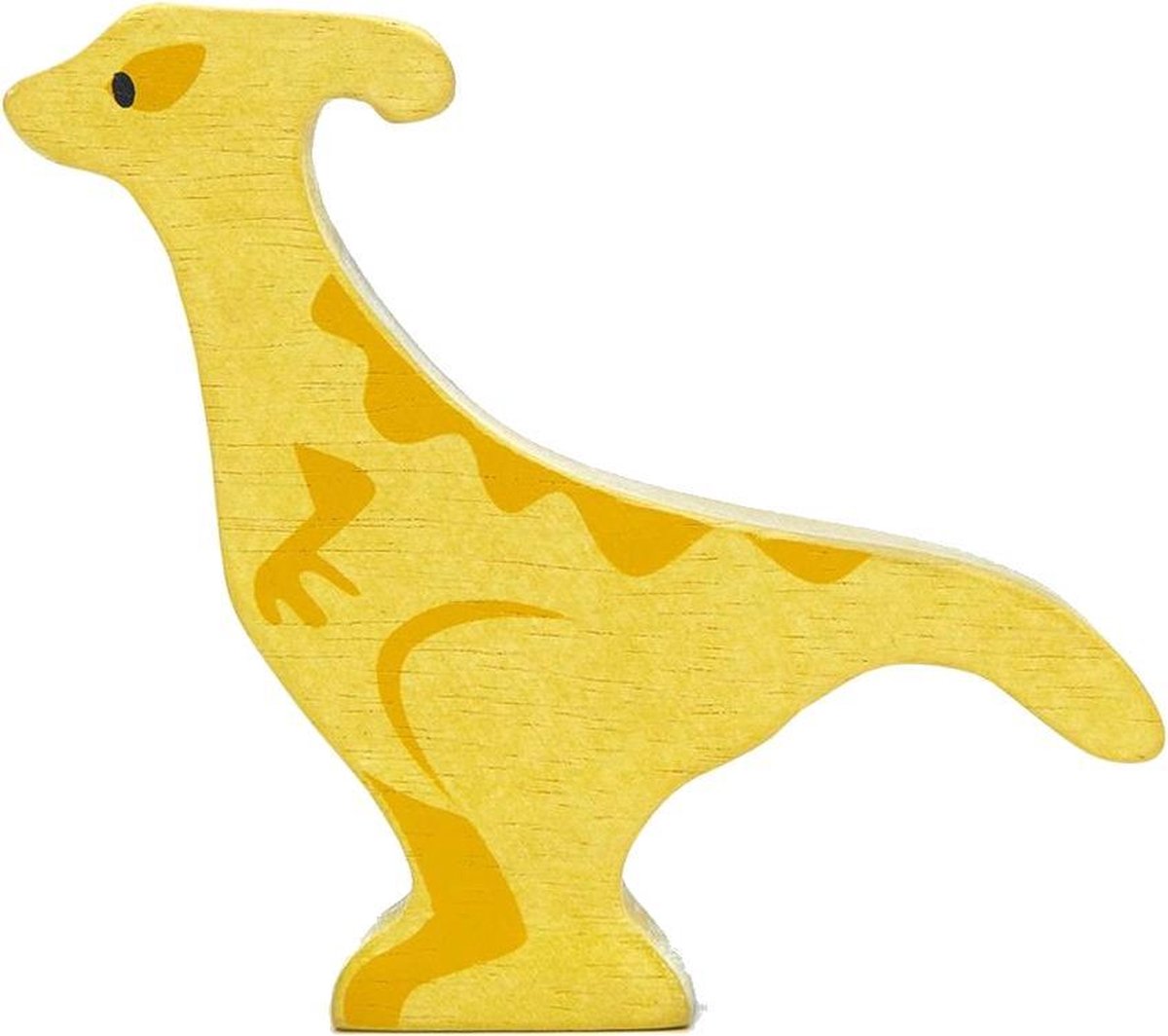 Tender Leaf Toys Houten Dino Parasaurolophus 15 Cm Hout Geel