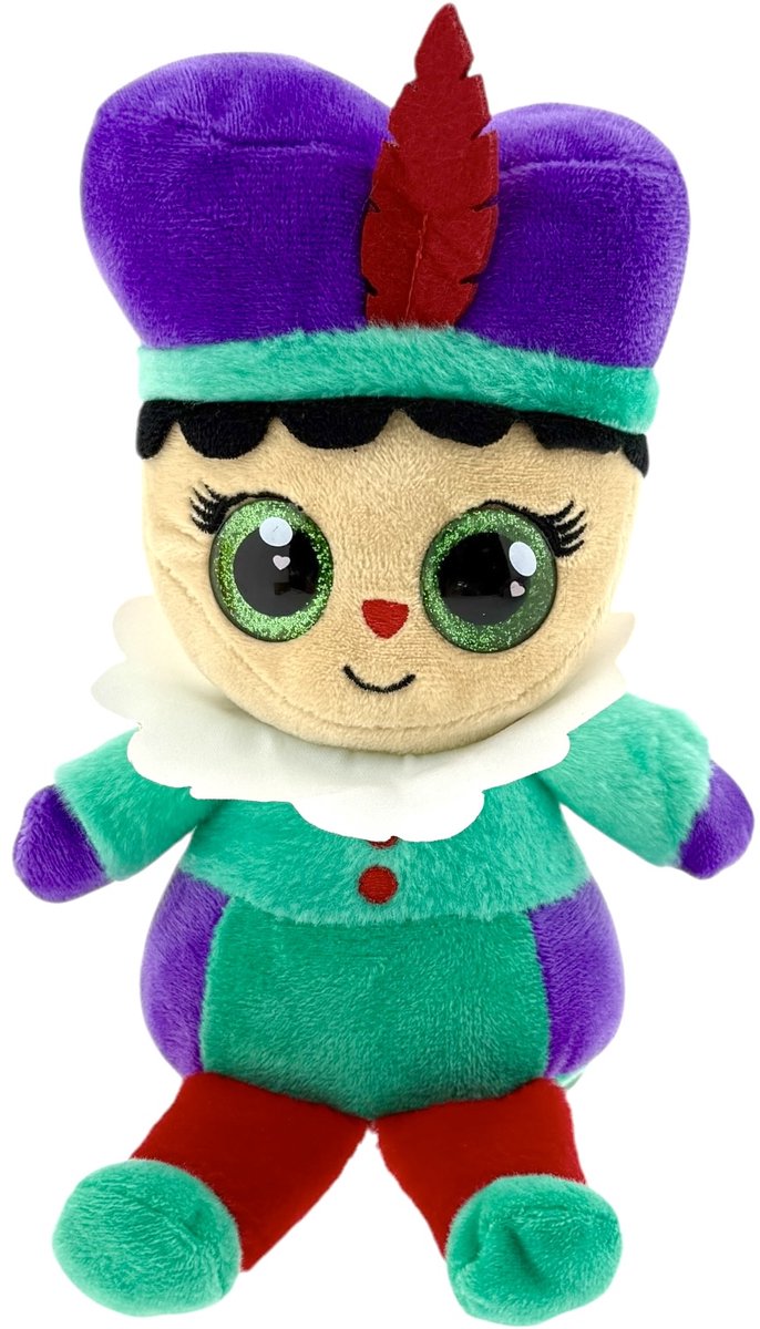 Knuffel - Sinterklaas Piet - 25 cm - Groen