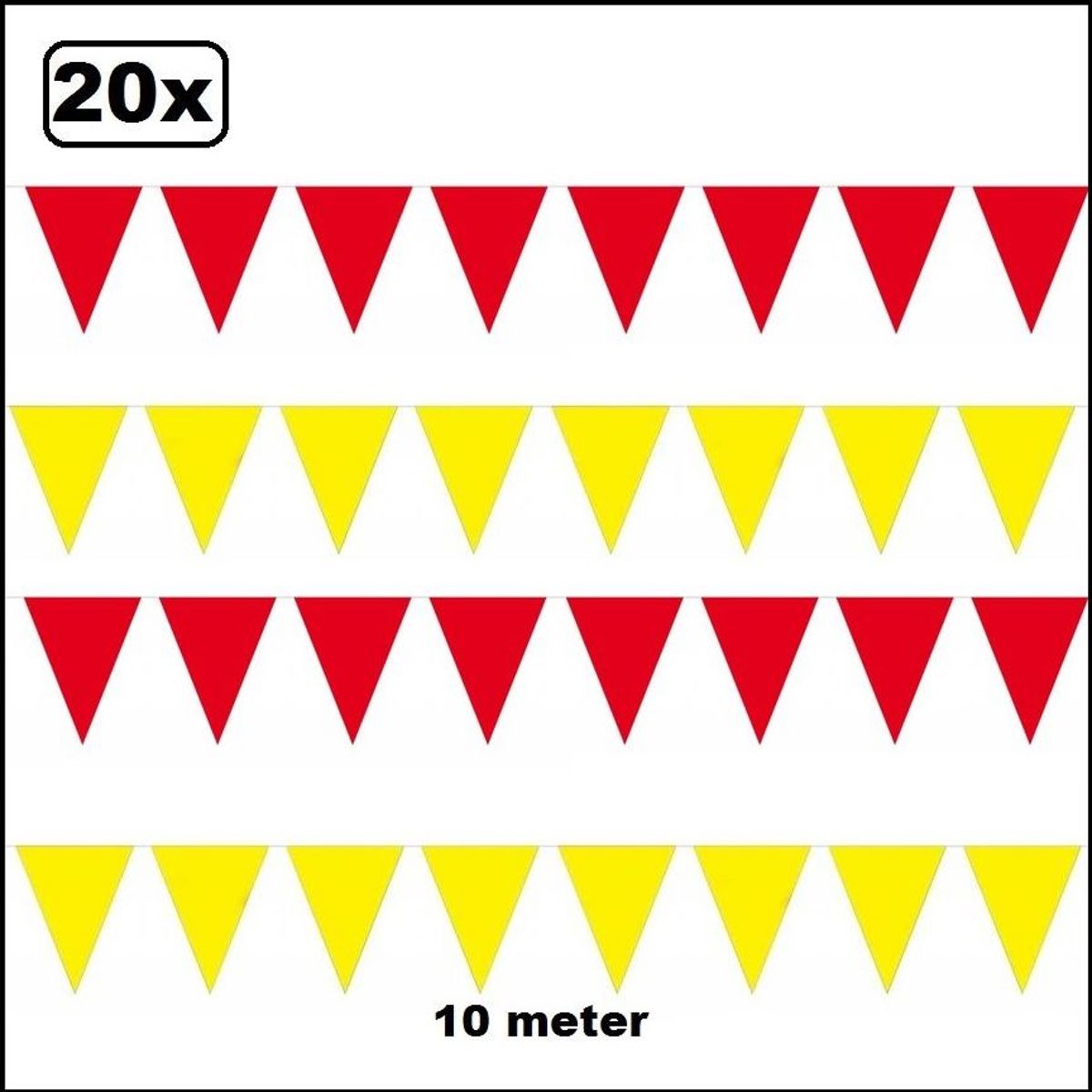 20x   rood en geel 10 meter
