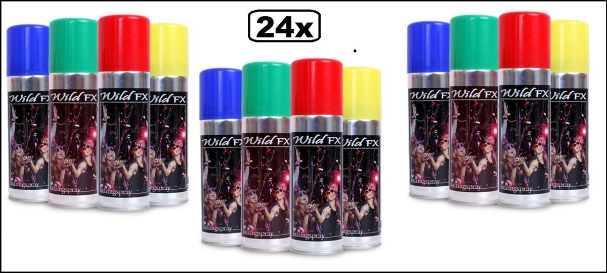 24x  spray display 4 kleuren