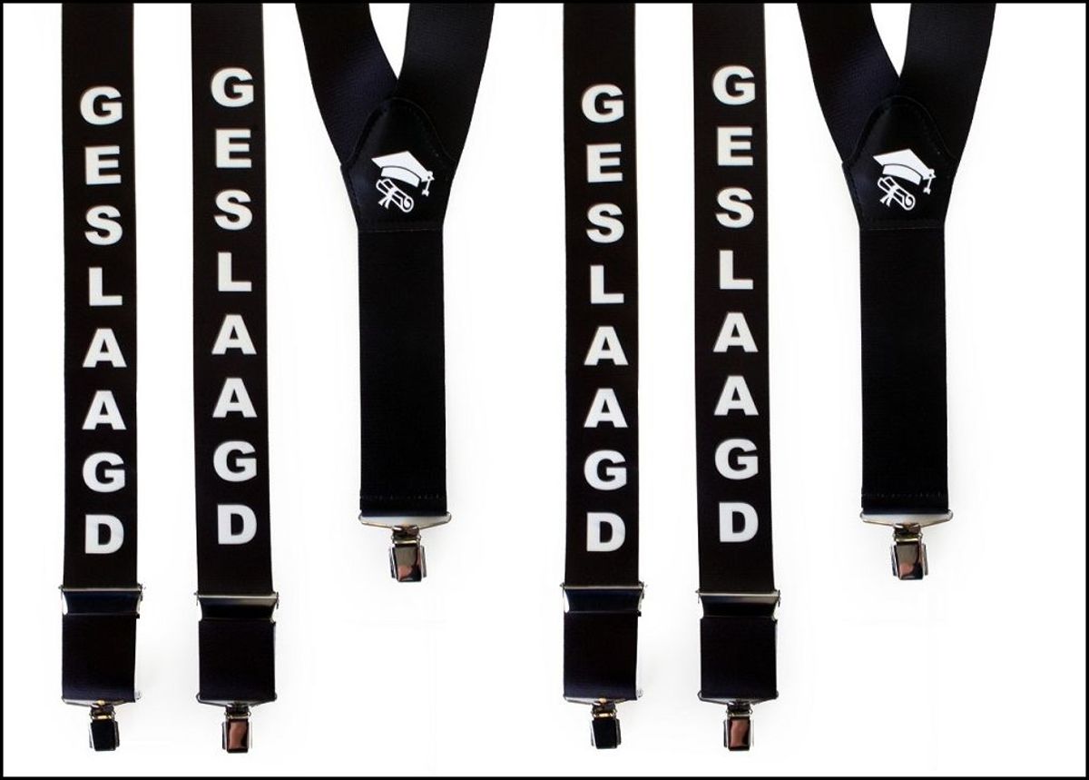 2x Bretel Zwart 45 mm Geslaagd