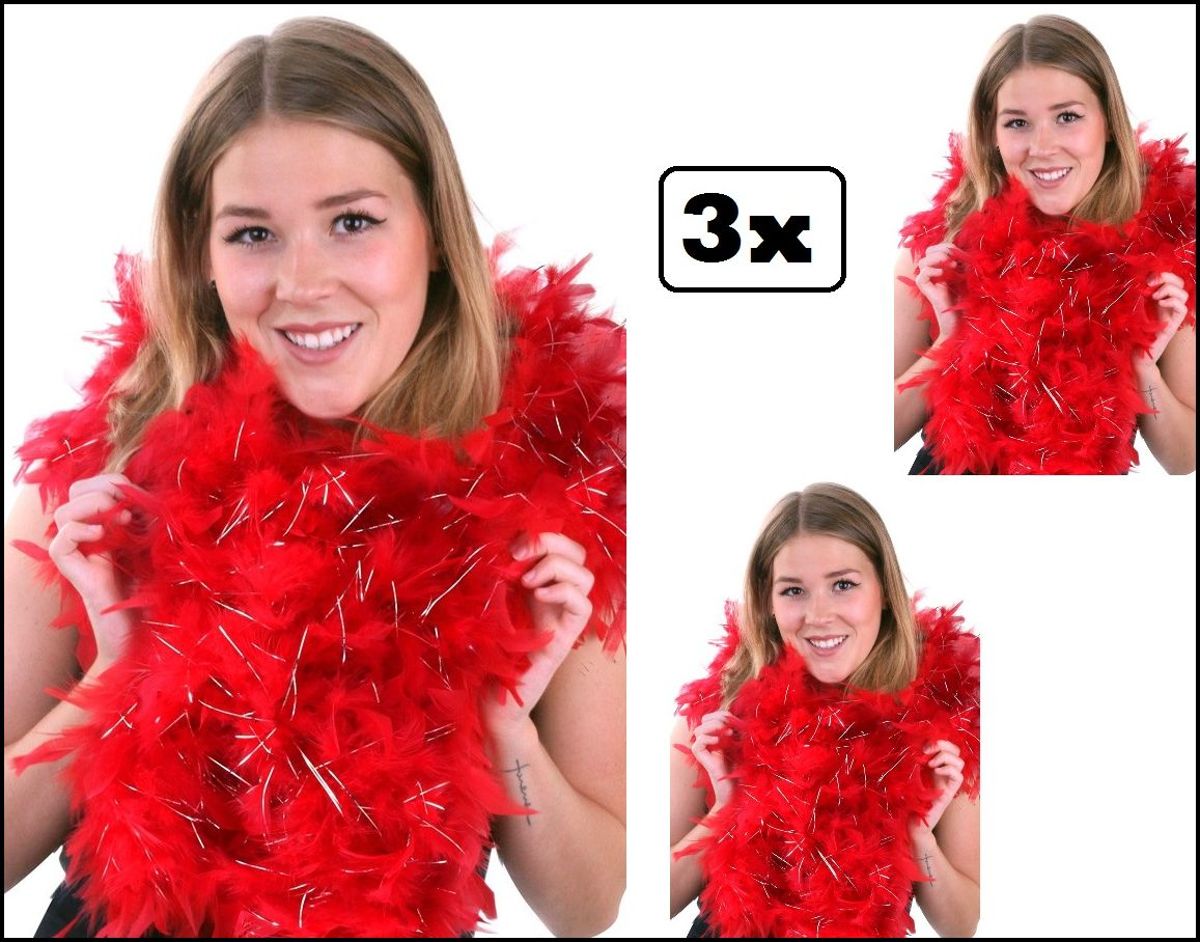 3x   rood 180 cm/150 gr.
