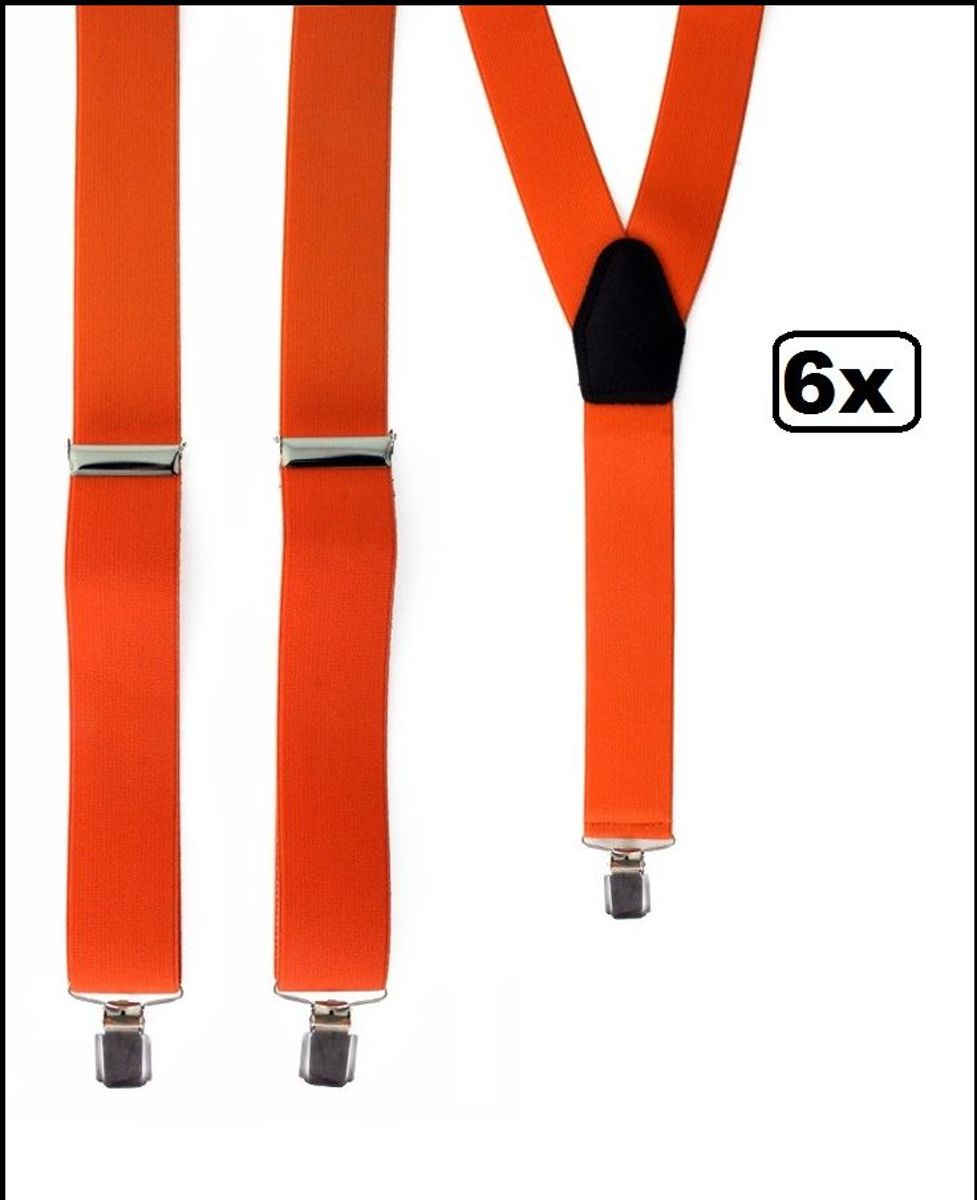 6x Bretel oranje