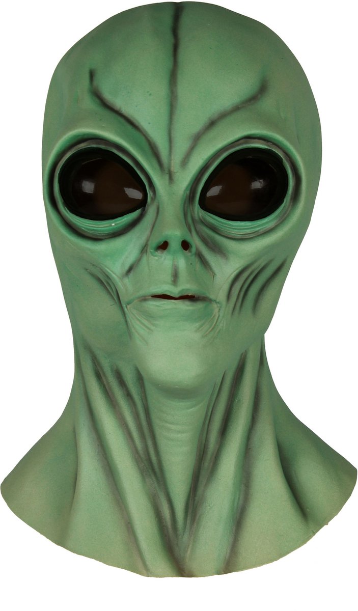 Masker Green Alien - Halloween