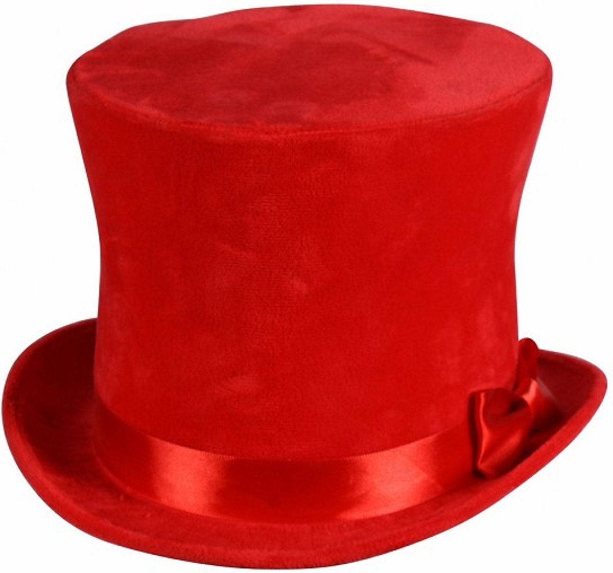Rode hoge hoed - Luxe Velours