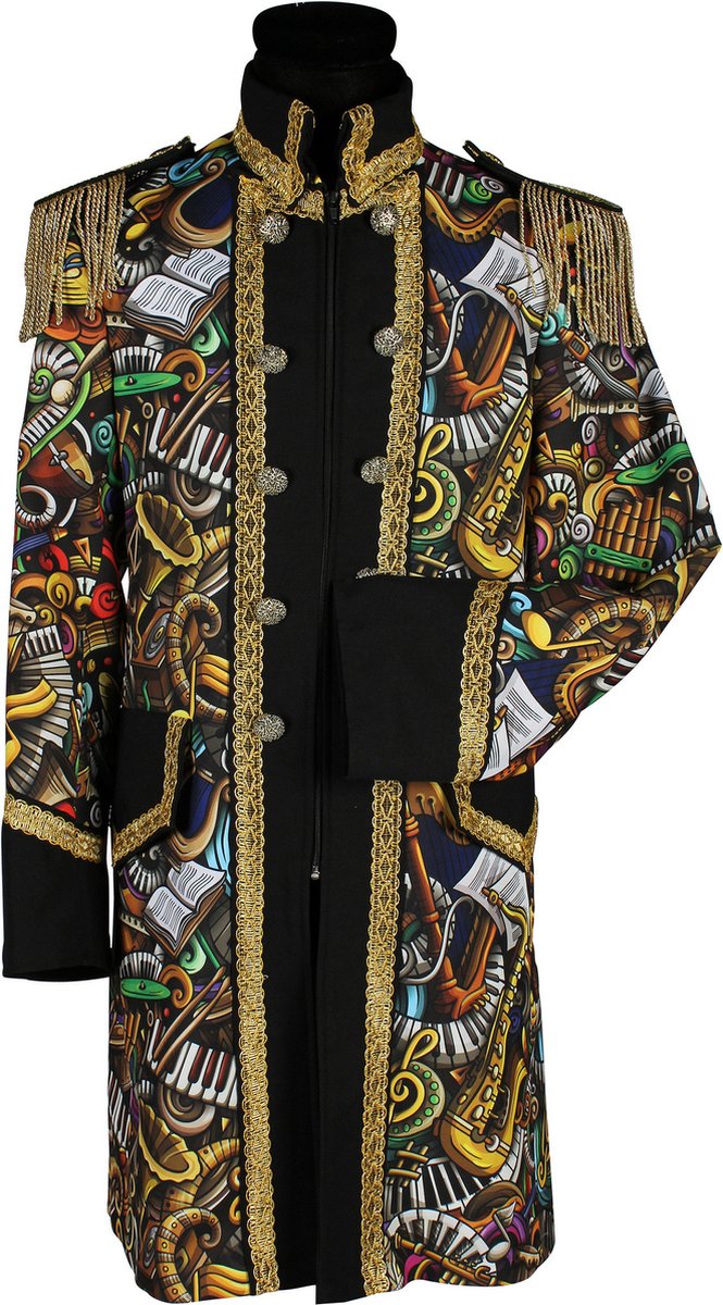 Thetru Carnavalsjas Heren - Brass Band Groen - Maat XXL