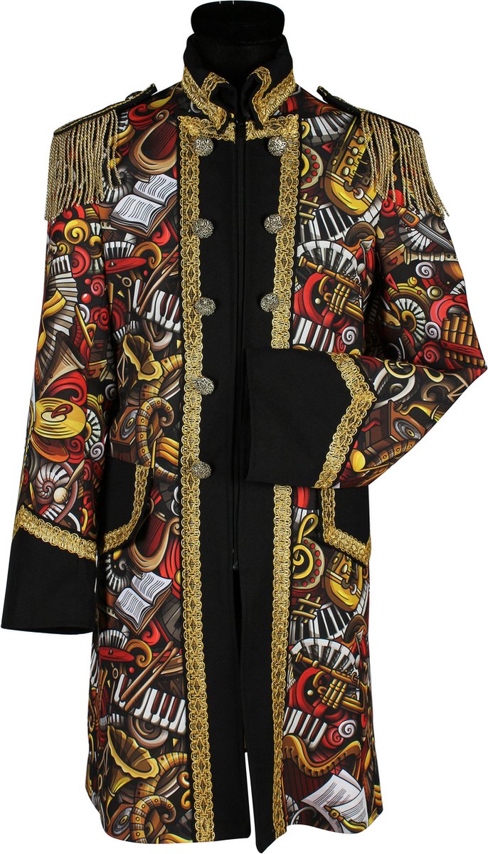 Thetru Carnavalsjas Heren - Brass Band Rood - Maat XXL