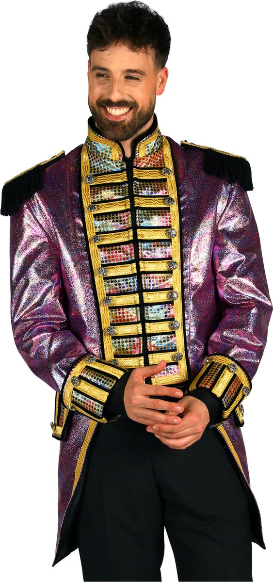 Thetru Carnavalsjas Heren - Metallic Fiesta Paars - Maat XXL