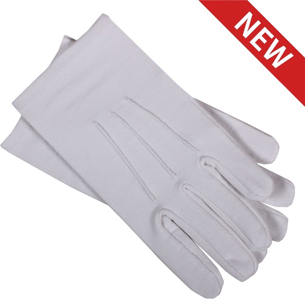 Topkwaliteit witte handschoenen Wit mt M.