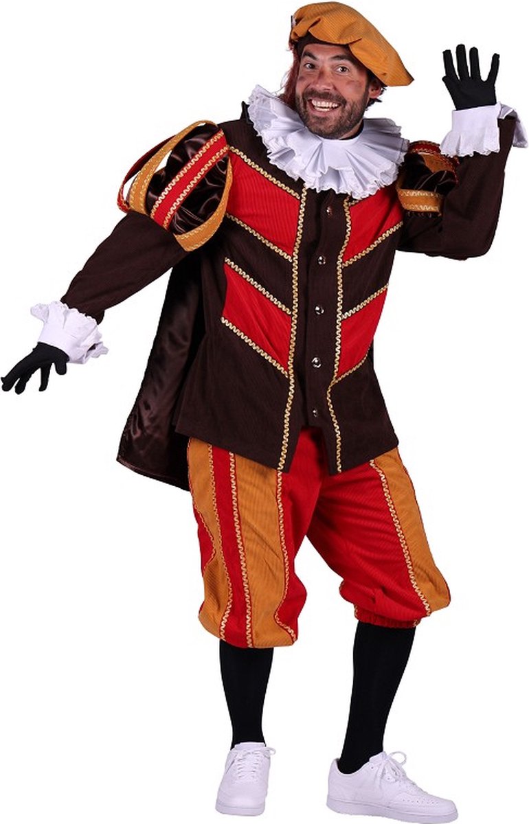 ribfluweel pieten pakken voor volwassenen maat XXL