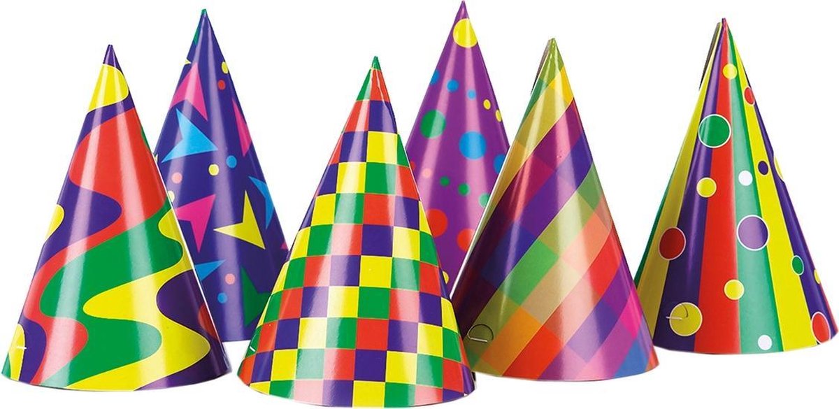 Tib Feesthoedjes 15 Cm Karton 6 Stuks