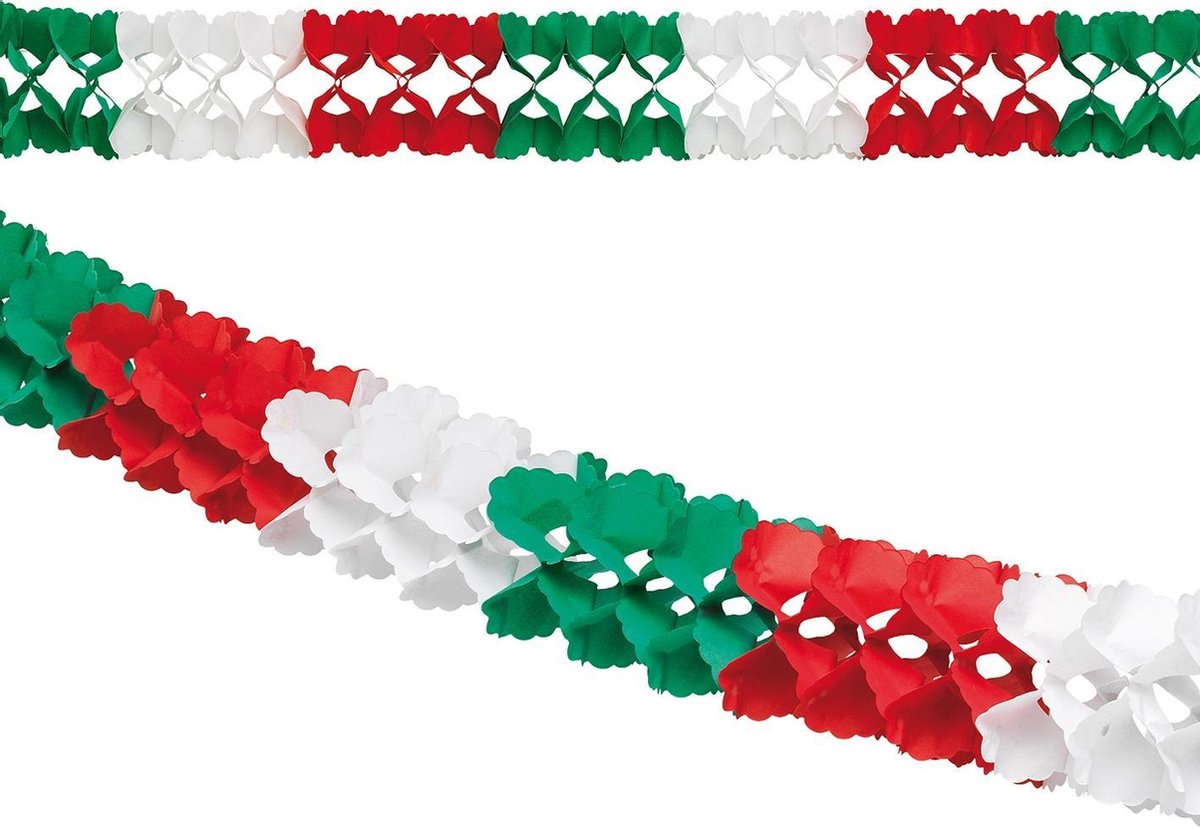 Tib Slinger 4 Meter Papier Groen/wit/rood