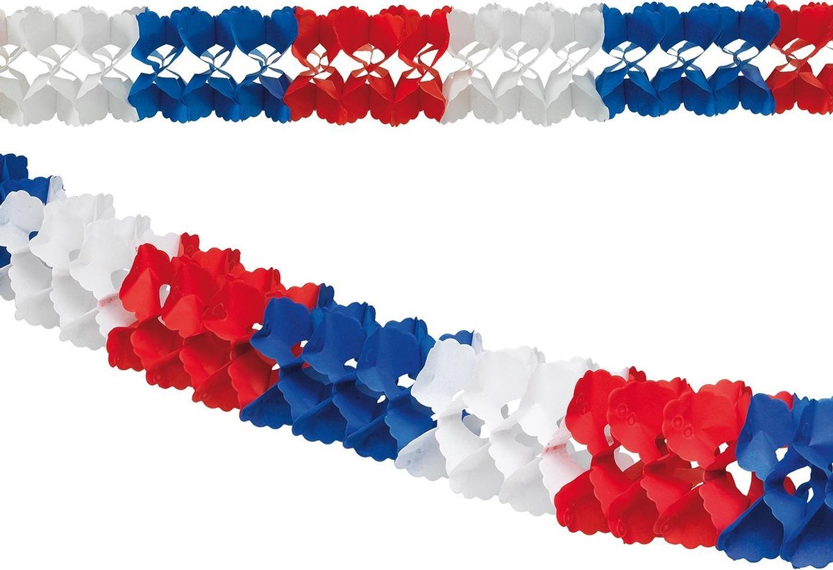 Tib Slinger 4 Meter Papier Rood/wit/blauw