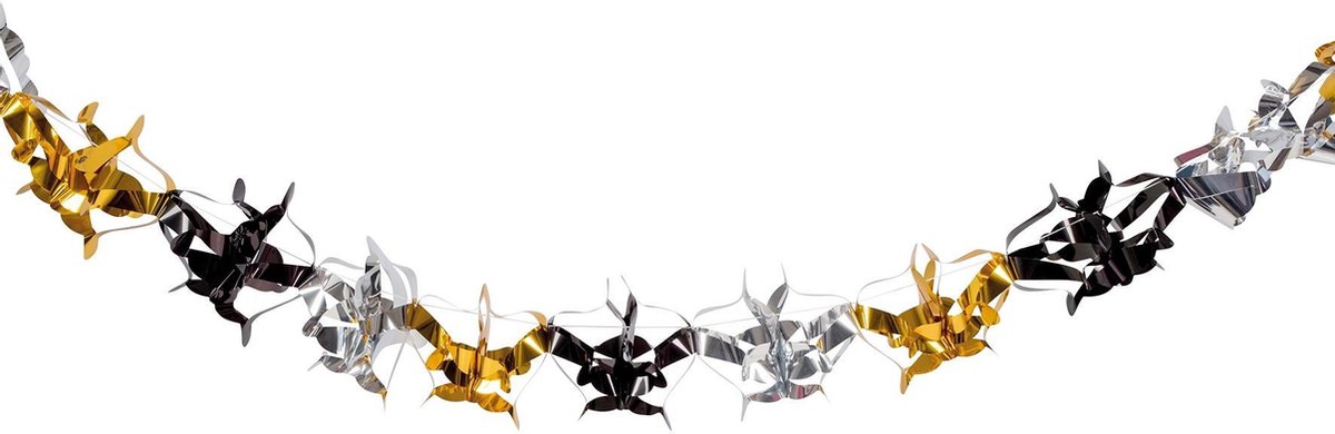 Tib Slinger Metallic 15 X 250 Cm Karton Zilver/goud/zwart