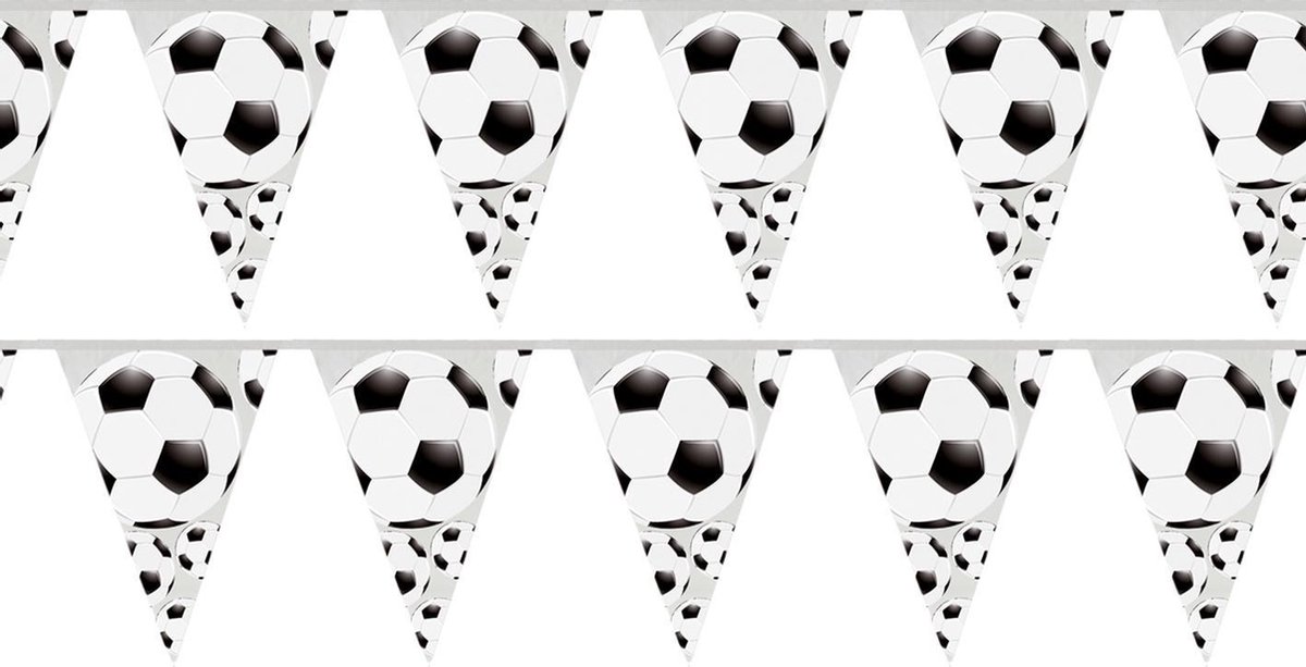 Tib Vlaggenlijn Soccer Jongens 4 Meter Polyetheen Wit/zwart