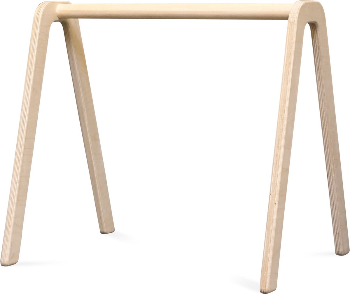 Toddie - Blank houten babygym, speelboog - massief hout - speelgoed baby - playgym