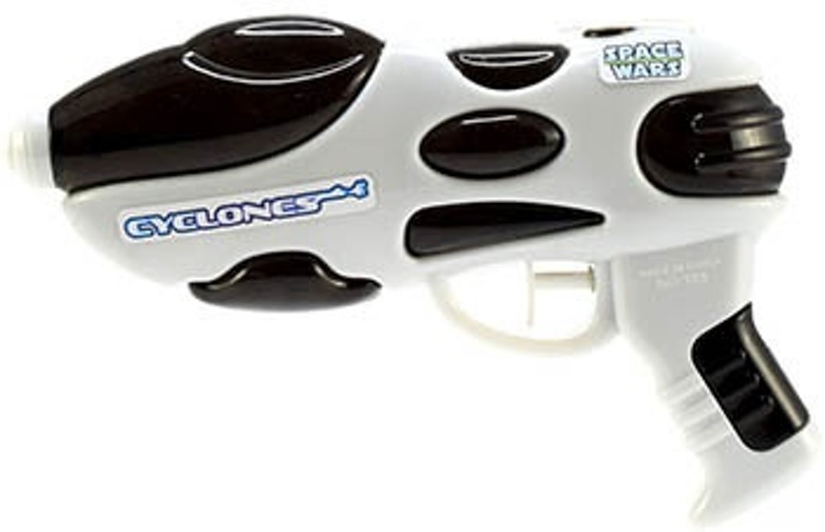 Space watergeweer zwart/wit in zak