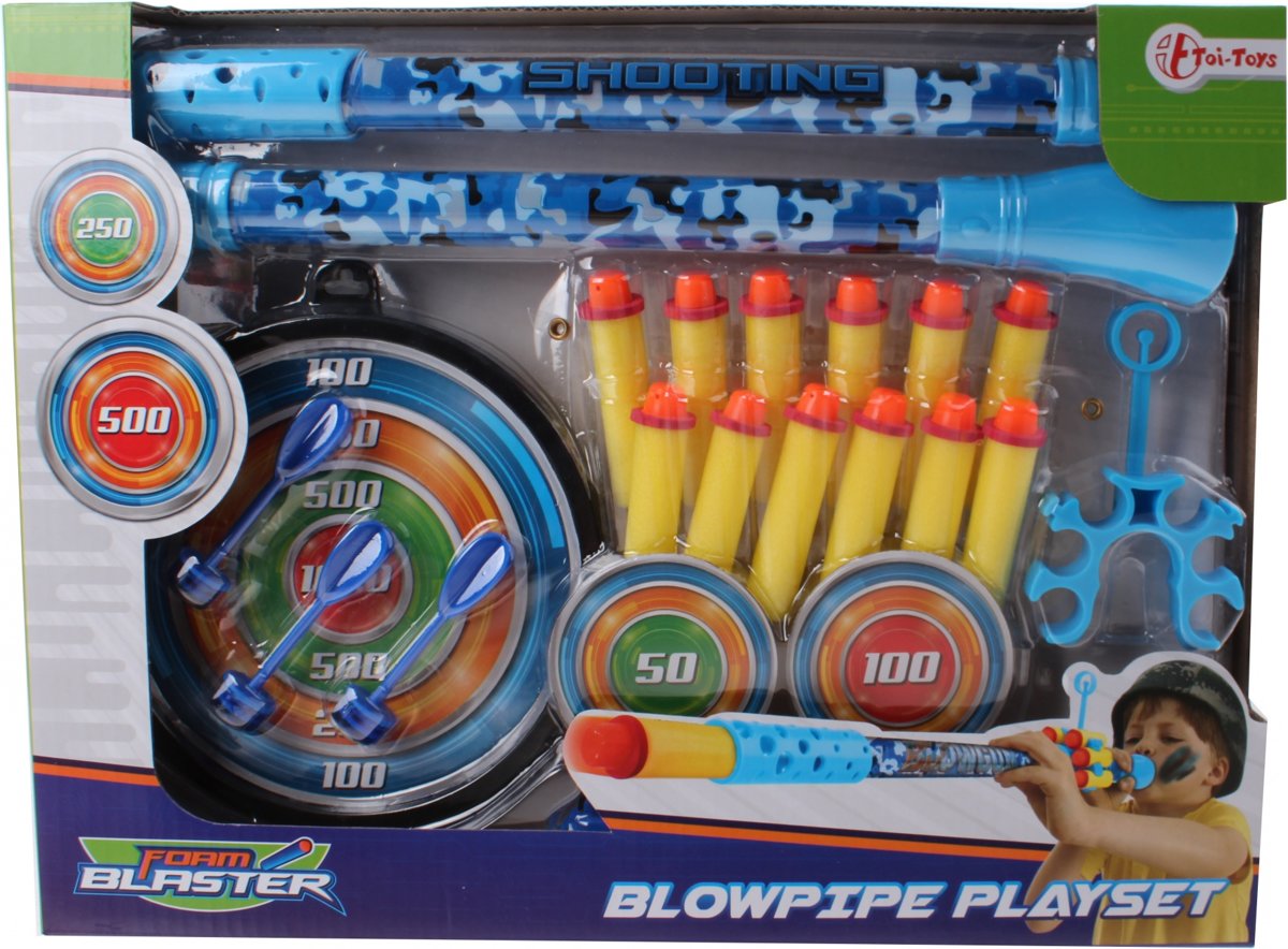 Toi-toys Blaaspijp Deluxe 20-delig Blauw